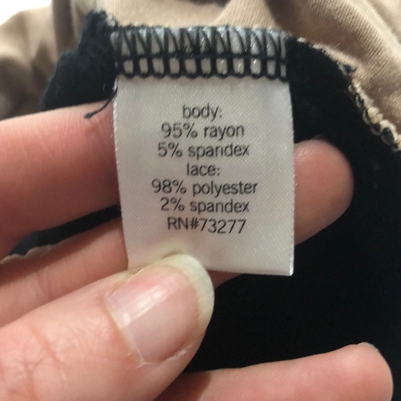 APT 9 black lace tank size large - Picture 9 of 9